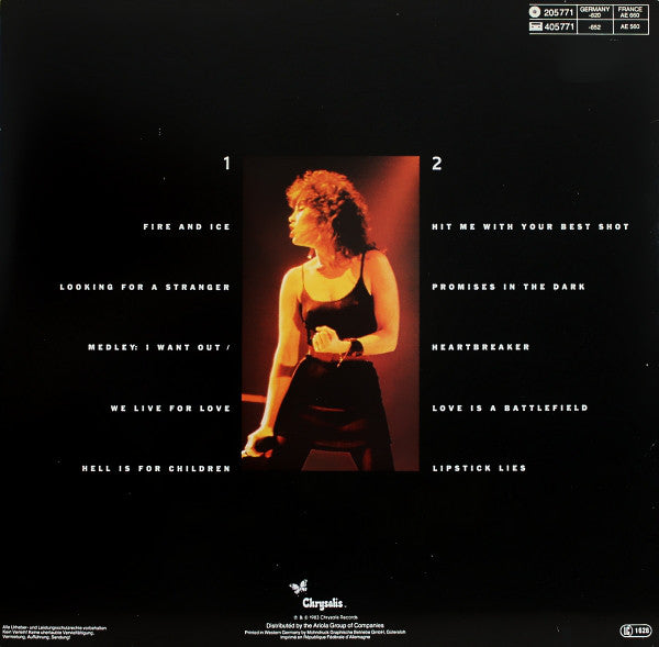 Pat Benatar : Live From Earth (LP, Album)