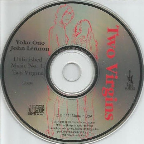 John Lennon & Yoko Ono : Unfinished Music No. 1. Two Virgins (CD, Album, RE)