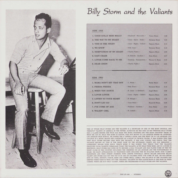 Billy Storm And The Valiants : Billy Storm And The Valiants (LP, Album, Comp)