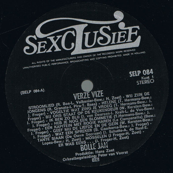 Bolle Jan : Verze Vize Bolle Jan 2 (LP, Album)