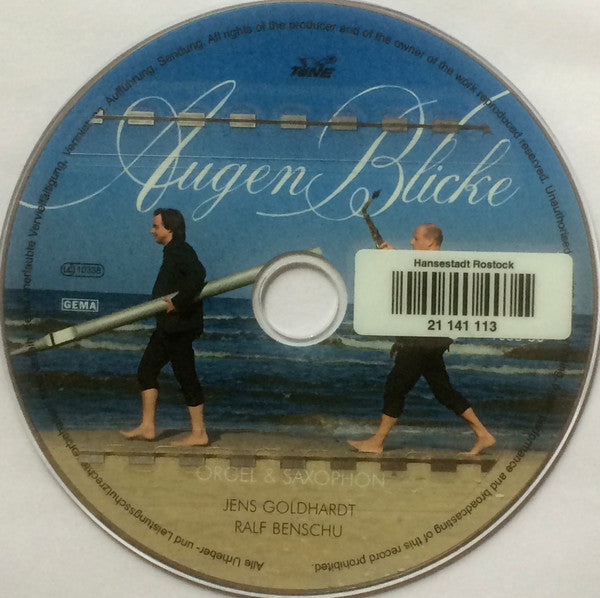 Jens Goldhardt + Ralf Benschu : Augen Blicke (Orgel & Saxophon) (CD, Album)