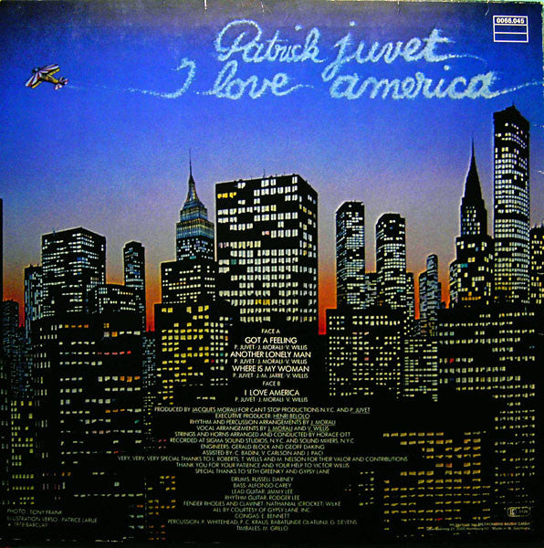 Patrick Juvet : Got A Feeling - I Love America (LP, Album)