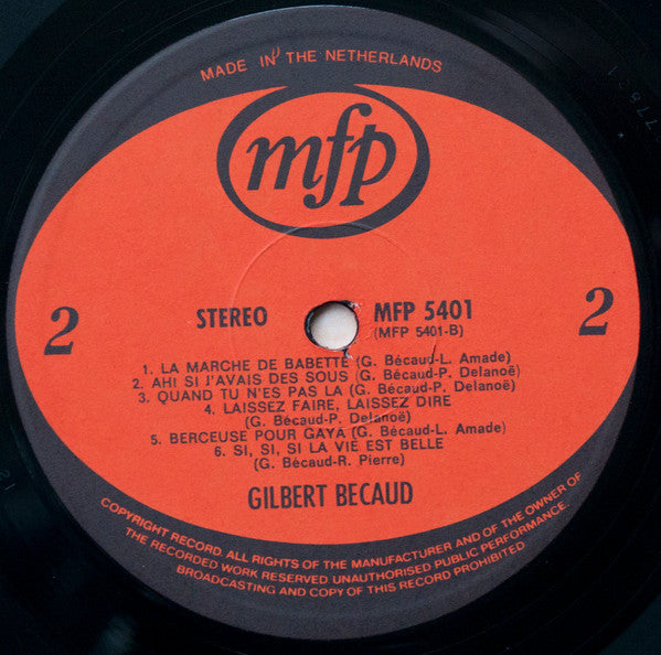 Gilbert Bécaud : Gilbert Bécaud (LP, Comp)