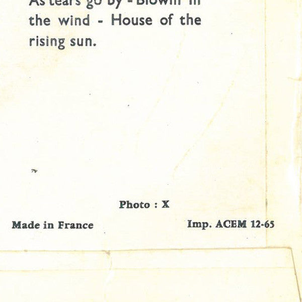 Marianne Faithfull : Yesterday (7", EP)