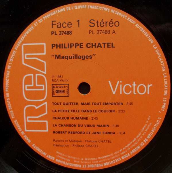 Philippe Chatel : Maquillages (LP, Album)
