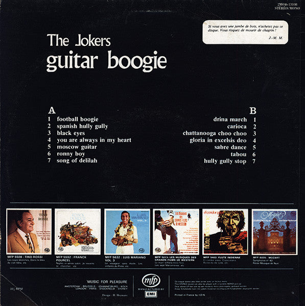 The Jokers (6) : Guitar Boogie (LP, Album, Mono)