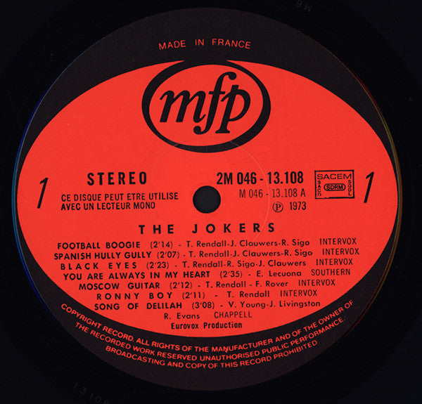 The Jokers (6) : Guitar Boogie (LP, Album, Mono)