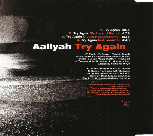 Aaliyah : Try Again (CD, Single)