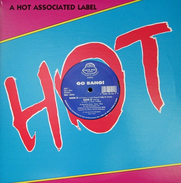 Go Bang : Bang It (12", Maxi, Blu)