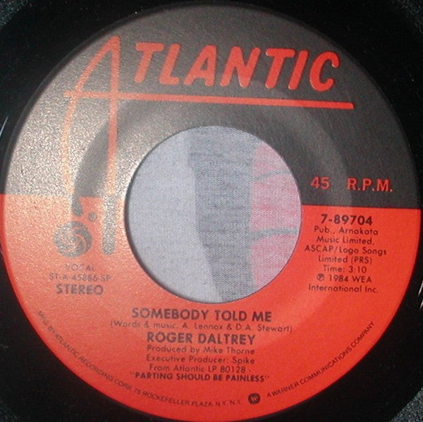 Roger Daltrey : Walking In My Sleep (7", Single, SP)