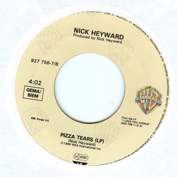 Nick Heyward : You're My World (7", Single)