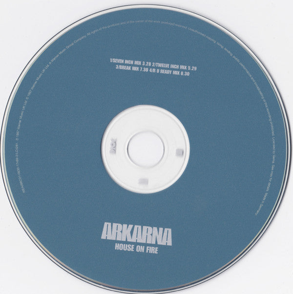 Arkarna : House On Fire (CD, Single, CD1)