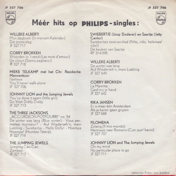 Mieke Telkamp : I Believe / You'll Never Walk Alone  (7", Single, Mono)