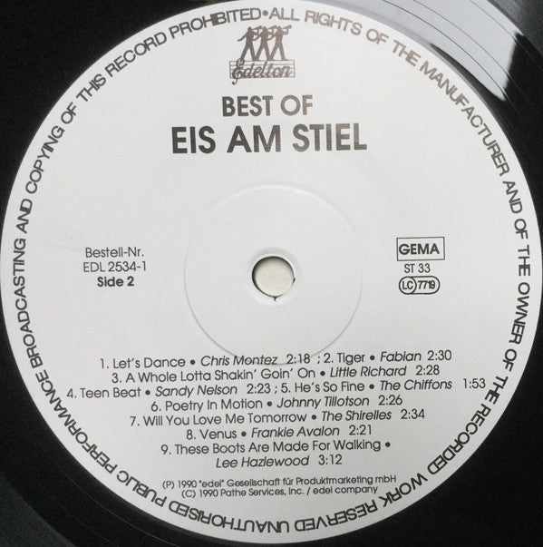 Various : Best Of Eis Am Stiel (LP, Comp, Whi)