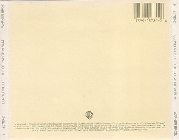 Dennis Miller (4) : The Off-White Album (CD)