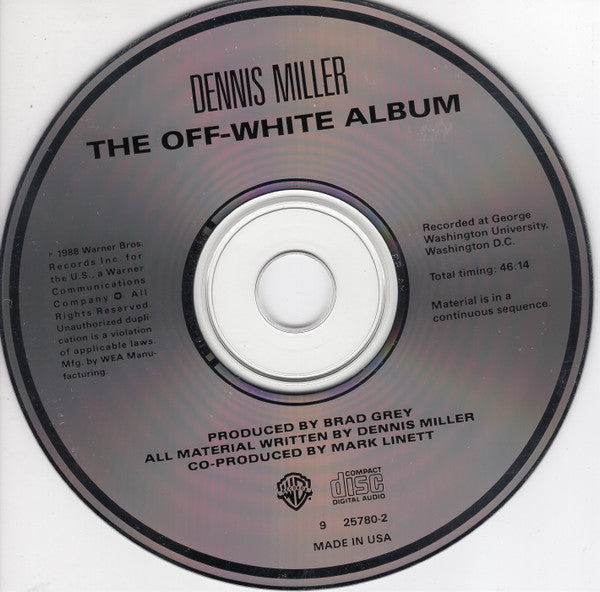 Dennis Miller (4) : The Off-White Album (CD)