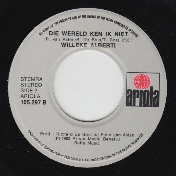 Willy & Willeke Alberti : Lachen, Beetje Huilen (7", Single)