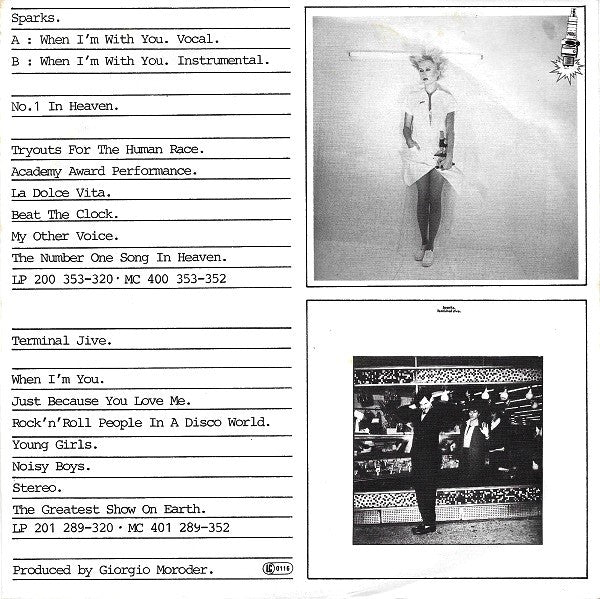 Sparks : When I'm With You (7", Single)