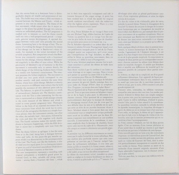 Franz Schubert, Jörg Demus Und Mitglieder des Collegium Aureum : Forellen-Quintett (LP)