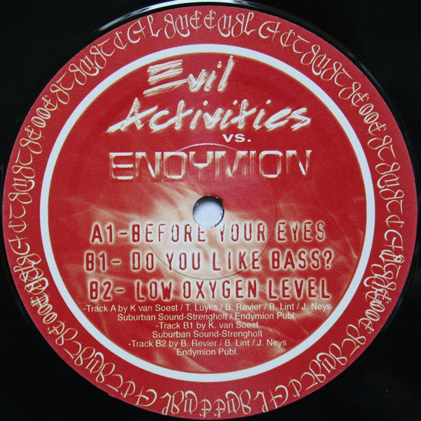 Evil Activities Vs. Endymion : Before Your Eyes (12")