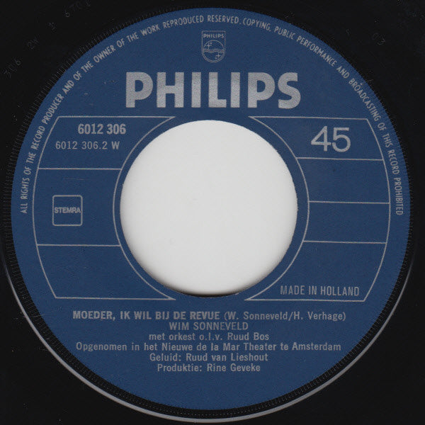 Wim Sonneveld : Stalmeester  (7", Single)