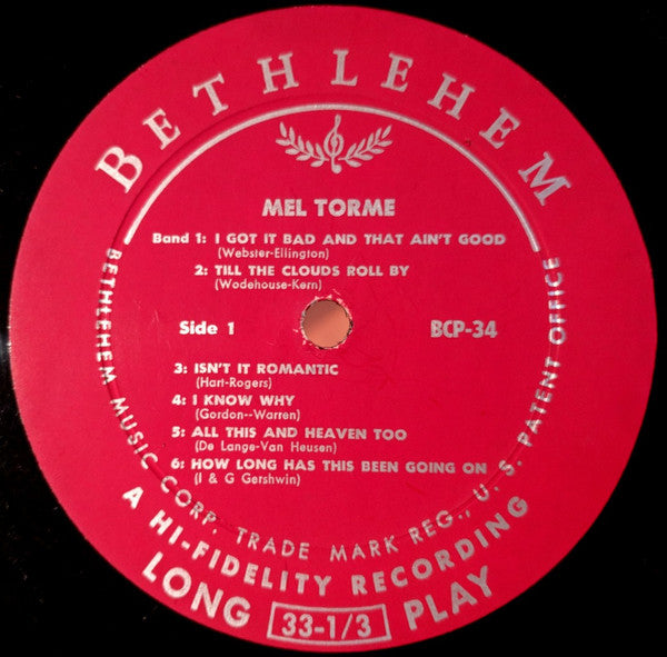 Mel Tormé : It's A Blue World (LP, Album)