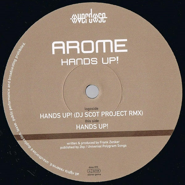 Arome : Hands Up! (12")