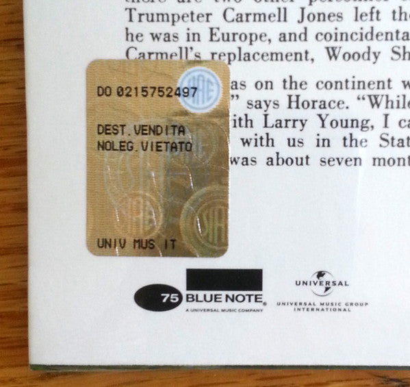 The Horace Silver Quintet : The Cape Verdean Blues (LP, Album, RE)