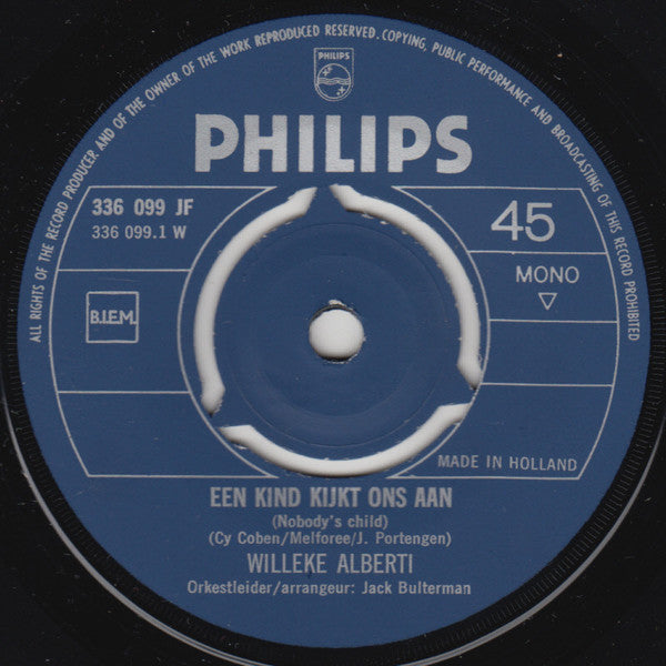 Willeke Alberti : Een Kind Kijkt Ons Aan / Wonder (7", Single, Mono)