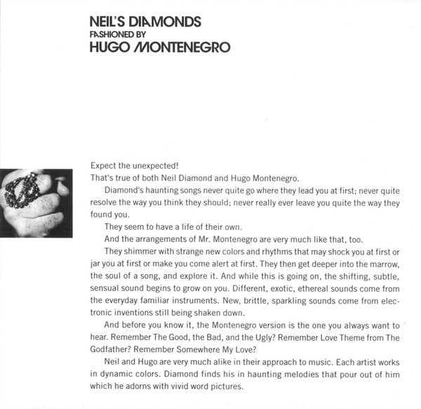 Hugo Montenegro : Neil's Diamonds Fashioned By Hugo Montenegro (CD, Album, RE)