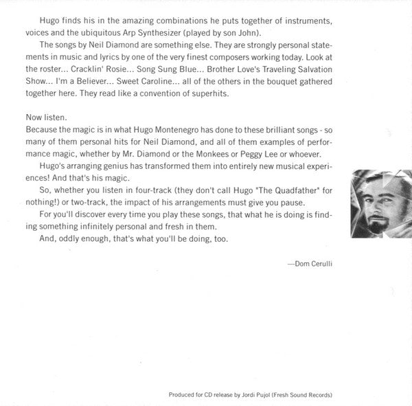 Hugo Montenegro : Neil's Diamonds Fashioned By Hugo Montenegro (CD, Album, RE)