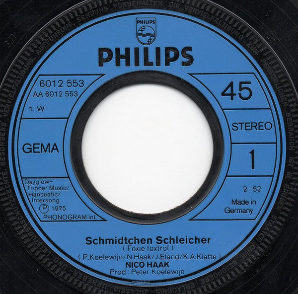 Nico Haak : Schmidtchen Schleicher (7", Single)