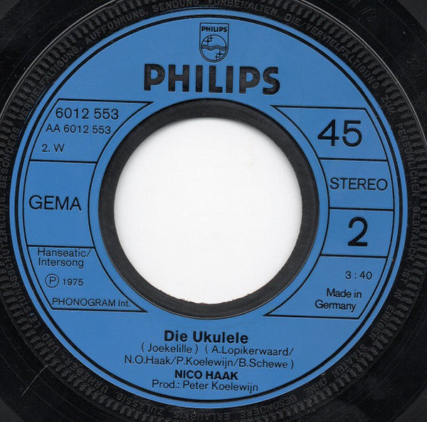 Nico Haak : Schmidtchen Schleicher (7", Single)