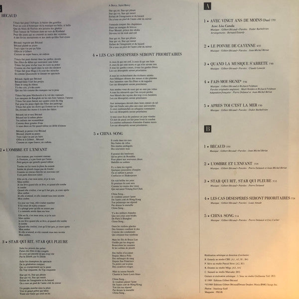 Gilbert Bécaud : Fais Moi Signe (LP)