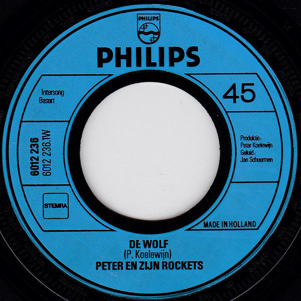 Peter Koelewijn & Zijn Rockets : De Wolf (7", Single)