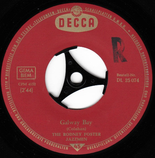The Rodney Foster Jazzmen : I'll Take You Home Again Kathleen / Galway Bay (7")