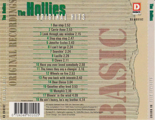 The Hollies : Original Hits (CD, Comp)