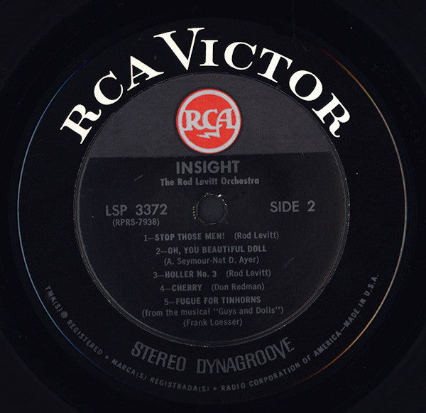 The Rod Levitt Orchestra : Insight (LP, Album, Dyn)