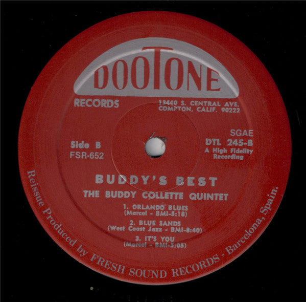 Buddy Collette Quintet : Buddy's Best (LP, Album, RE)