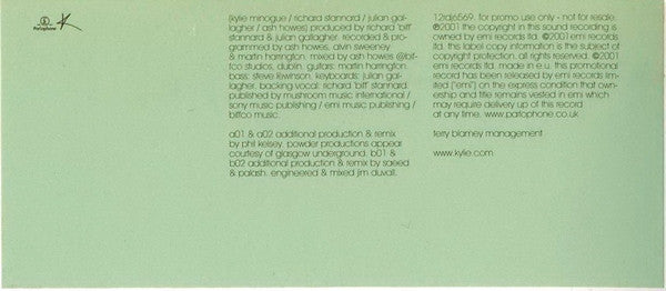 Kylie Minogue : In Your Eyes (12", Single, Promo, W/Lbl)