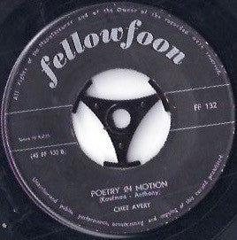 Billy Wade (2) / Chet Avery : Save The Last Dance For Me / Poetry In Motion (7", Single)