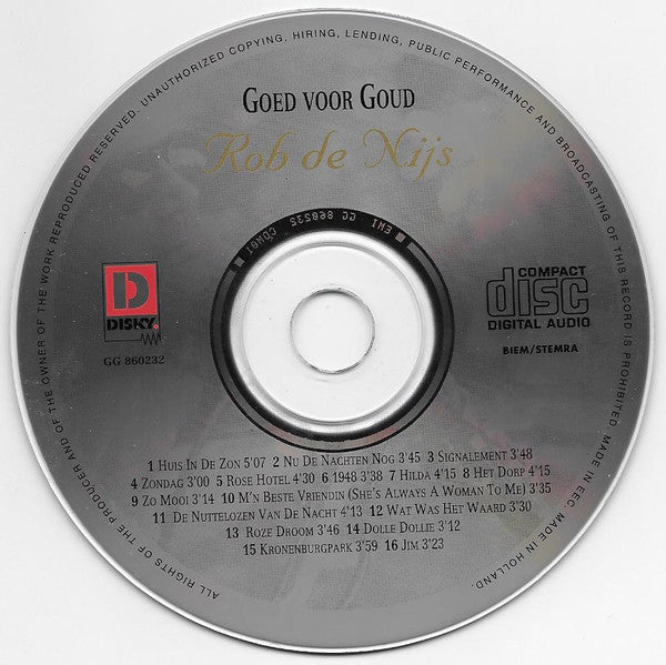 Rob de Nijs : Goed Voor Goud (CD, Comp)