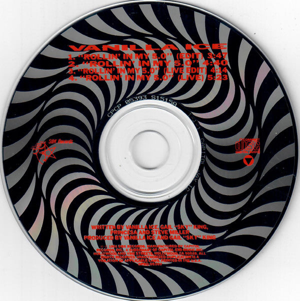 Vanilla Ice : Rollin' In My 5.0 (CD, Single, Promo)