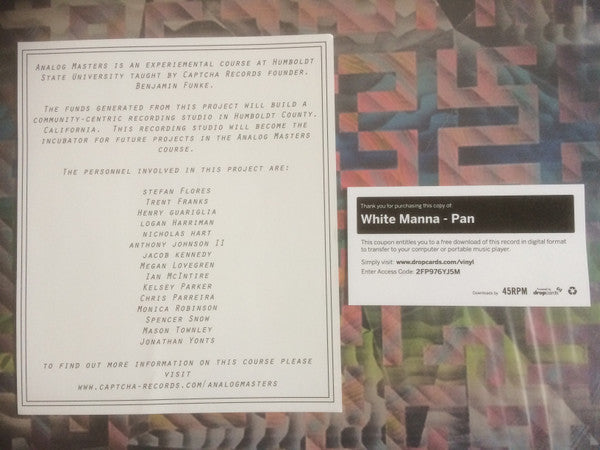 White Manna : Pan (LP, Album, Ltd, Spl)