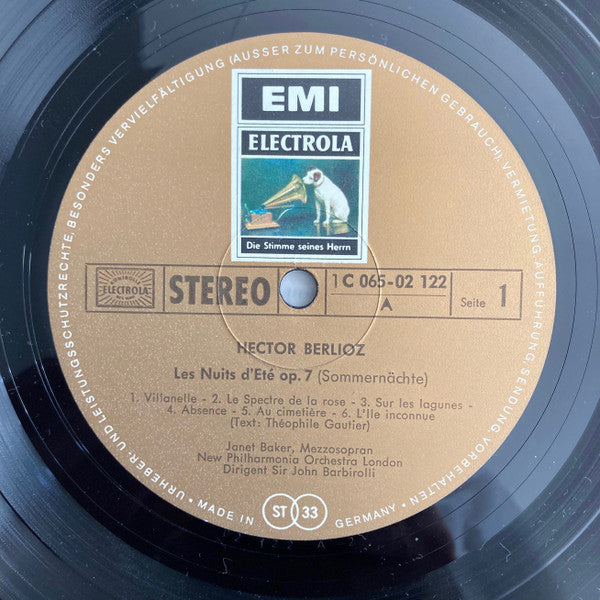 Hector Berlioz / Gustav Mahler - Janet Baker, Sir John Barbirolli, New Philharmonia Orchestra : Les Nuits D'été / Fünf Rückert Lieder (LP, Comp)