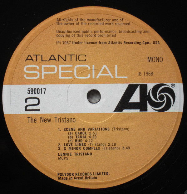 Lennie Tristano : The New Tristano (LP, Album, Mono, RE)