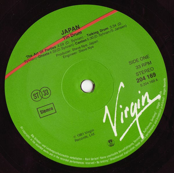 Japan : Tin Drum (LP, Album)