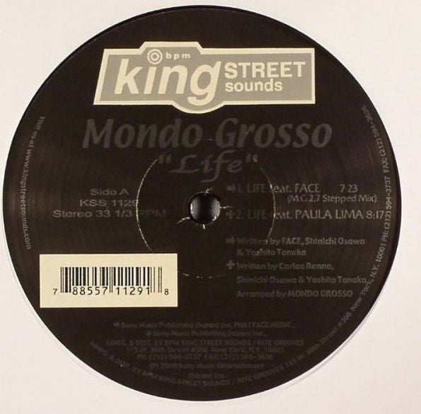 Mondo Grosso Feat. Face, Paula Lima & Bird : MG4BB / Life (12")