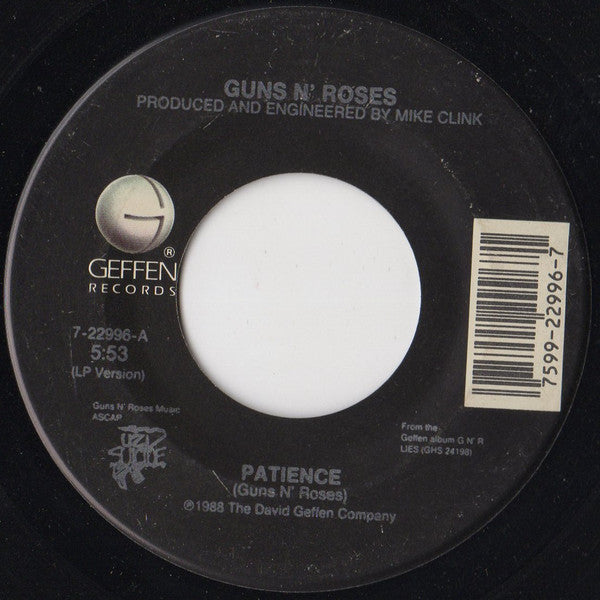 Guns N' Roses : Patience (7", Single)