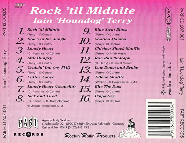 Iain Terry : Rock 'Til Midnite (CD, Album, RE)
